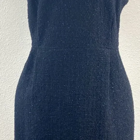 VINTAGE INC INTERNATIONAL CONCEPTS WOMEN BLACK AND SILVER DRESS SIZE 12 - Picture 6 of 16